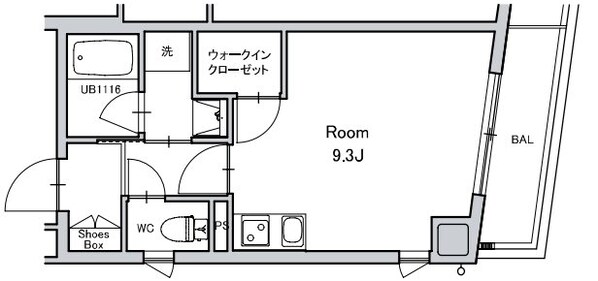 ブリエ南堀江の物件間取画像